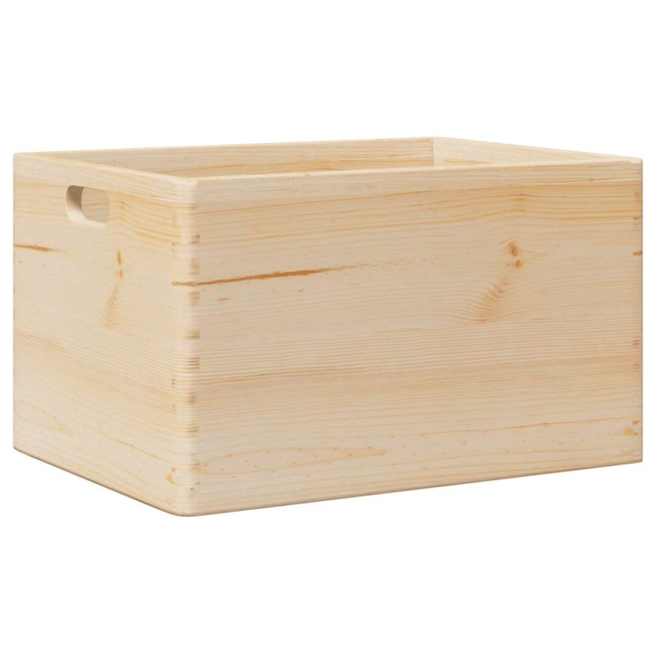 Caja de madera con asas madera maciza pino 40x30x23