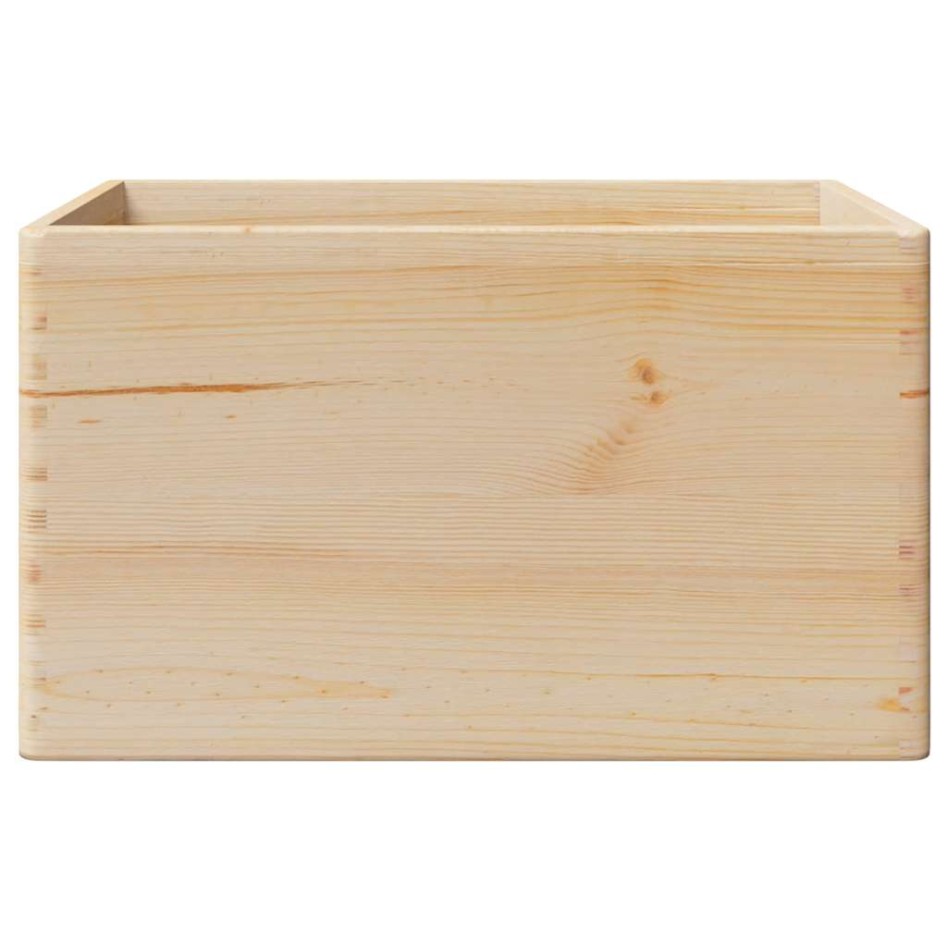 Caja de madera con asas madera maciza pino 40x30x23