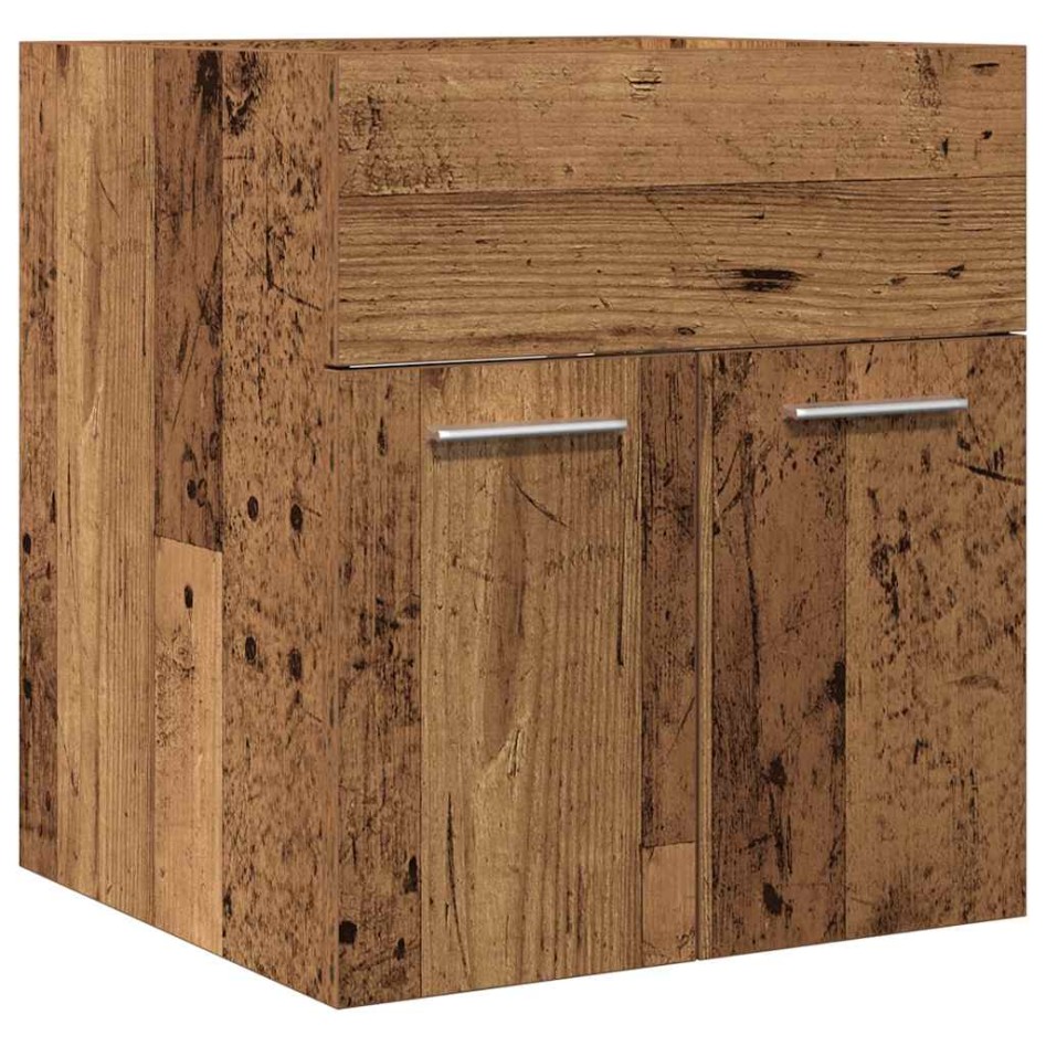 Mueble de lavabo madera de ingeniería envejecida 41x38,5x46