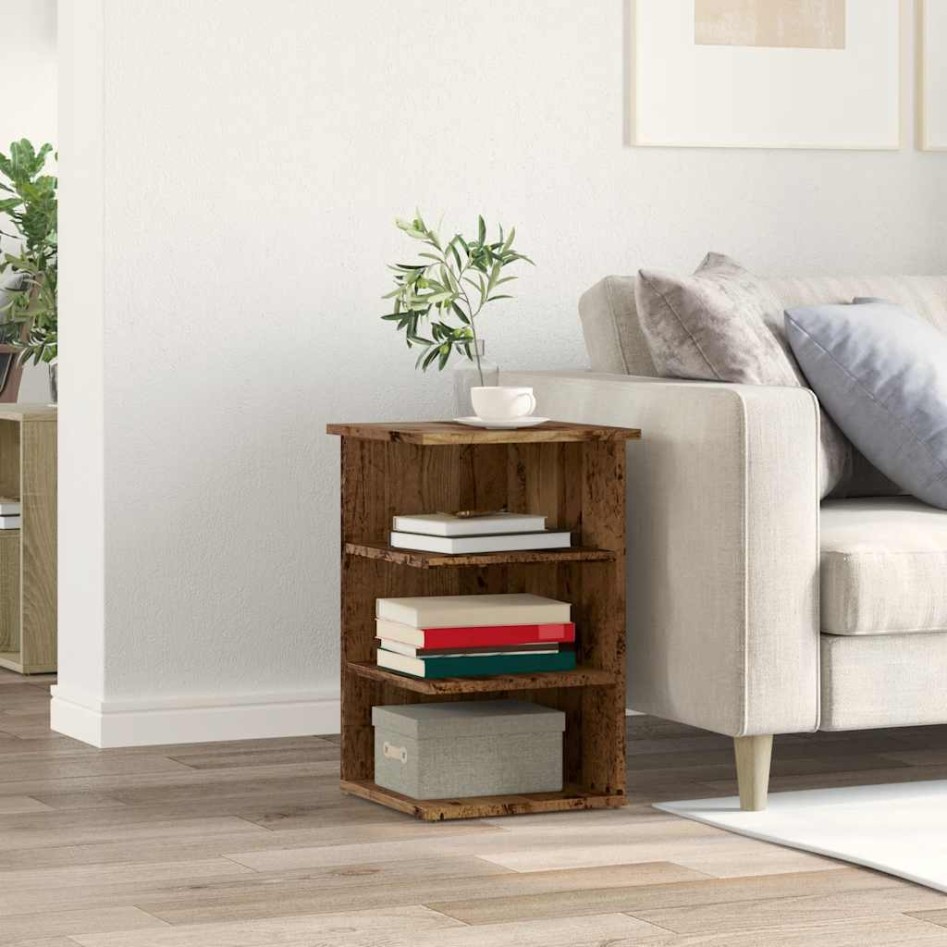 Aparador de madera contrachapada madera vieja 35x35x55