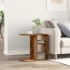 Mesa auxiliar de madera contrachapada envejecida 50x30x50