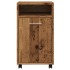 Armario ruedas madera contrachapada envejecida 33x38x60