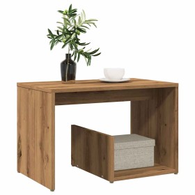 Mesa auxiliar de madera de ingeniería roble artisan 59x36x38