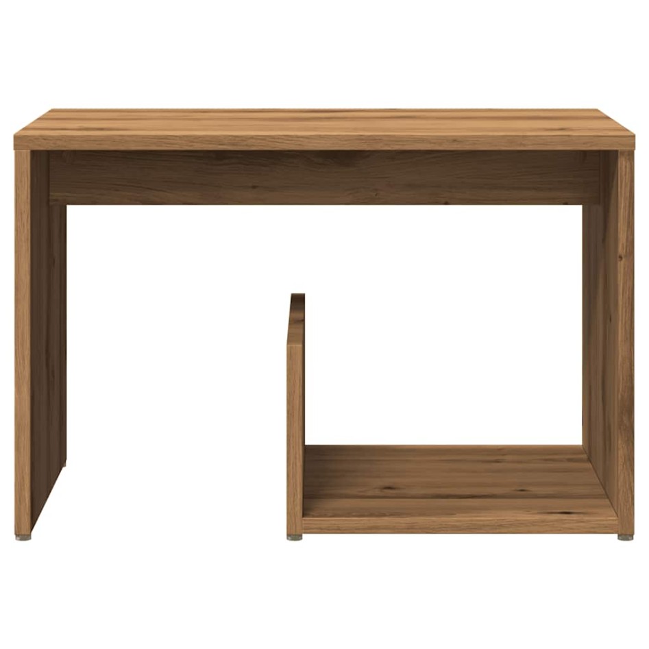 Mesa auxiliar de madera de ingeniería roble artisan 59x36x38