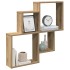 Estante de pared madera ingeniería roble artisian 80x15x78,5