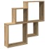 Estante de pared madera ingeniería roble artisian 80x15x78,5