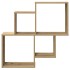 Estante de pared madera ingeniería roble artisian 80x15x78,5