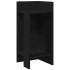 Mesa auxiliar con estante negra 25,5x27x60