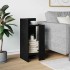 Mesa auxiliar con estante negra 25,5x27x60