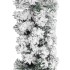 Guirnalda de Navidad con nieve flocada verde 5 m
