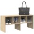 Zapatero apilable roble sonoma 89,5x30x40