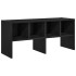 Zapatero apilable roble negro 89,5x30x40