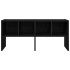 Zapatero apilable roble negro 89,5x30x40