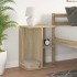 Mesita de noche madera de ingeniería roble sonoma 46,5x29x61