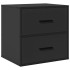 Mesita de noche de pared negra 40x31x39,5