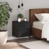 Mesita de noche de pared negra 40x31x39,5