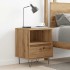 Mesita de noche madera de ingeniería roble artisian 40x35x50