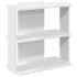 Librería 3 niveles madera ingeniería blanco 60x30x60