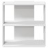 Librería 3 niveles madera ingeniería blanco 60x30x60