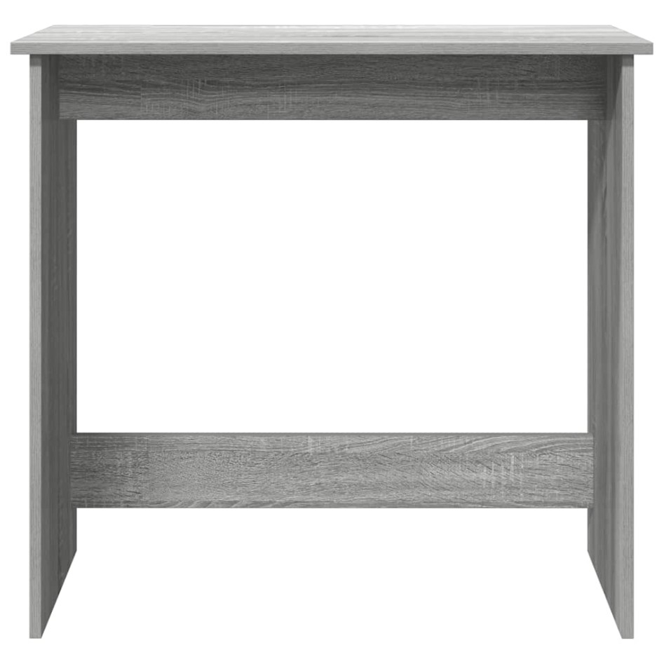Escritorio de madera contrachapada gris Sonoma 80x40x75