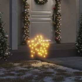 Estrella de luz decorativa Navidad con estacas 50 LED 29