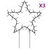 Estrella de luz decorativa Navidad con estacas 50 LED 29