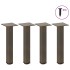 Patas para mesa de centro 4 uds acero acero natural 30-32