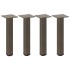 Patas para mesa de centro 4 uds acero acero natural 30-32