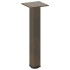 Patas para mesa de centro 4 uds acero acero natural 30-32