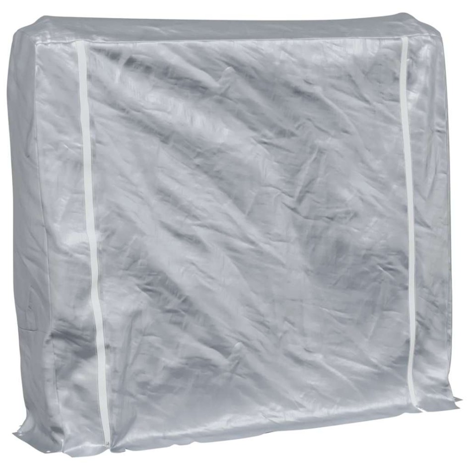 Leñero con protector de lluvia 150x25x150 cm acero