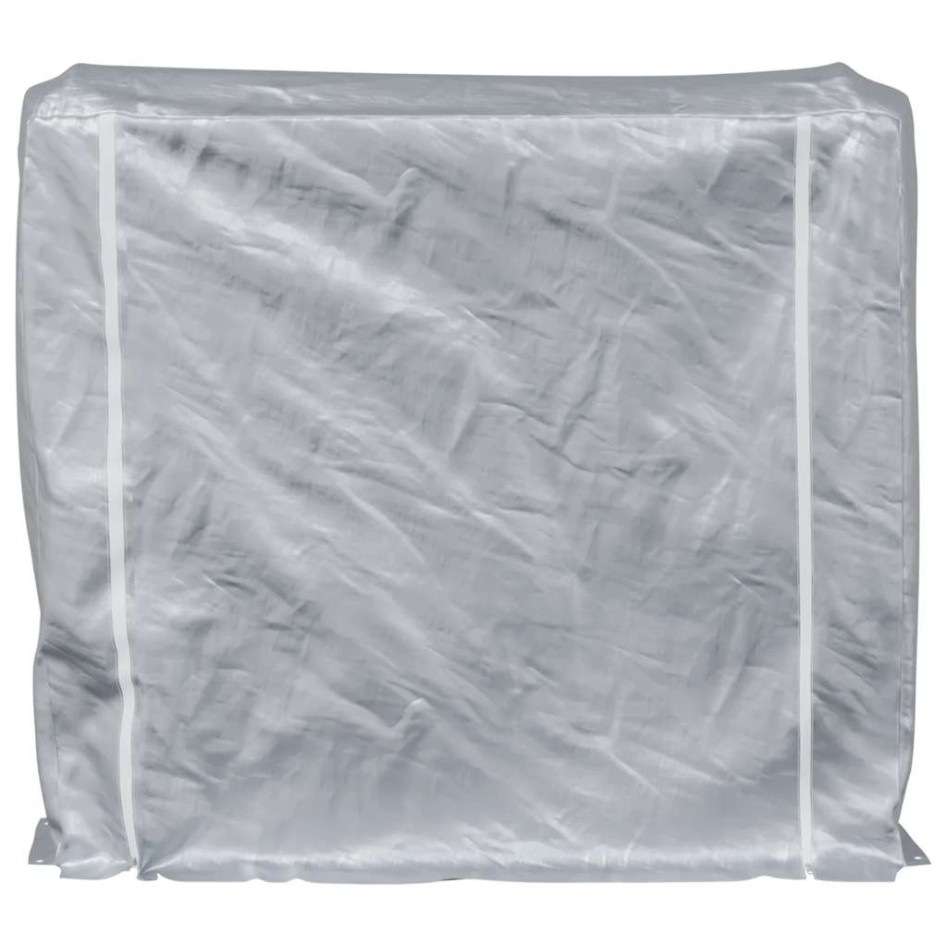 Leñero con protector de lluvia 150x25x150 cm acero