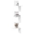Estante de esquina de pared madera contrachapada 32x32x127,5