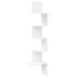 Estante de esquina de pared madera contrachapada 32x32x127,5