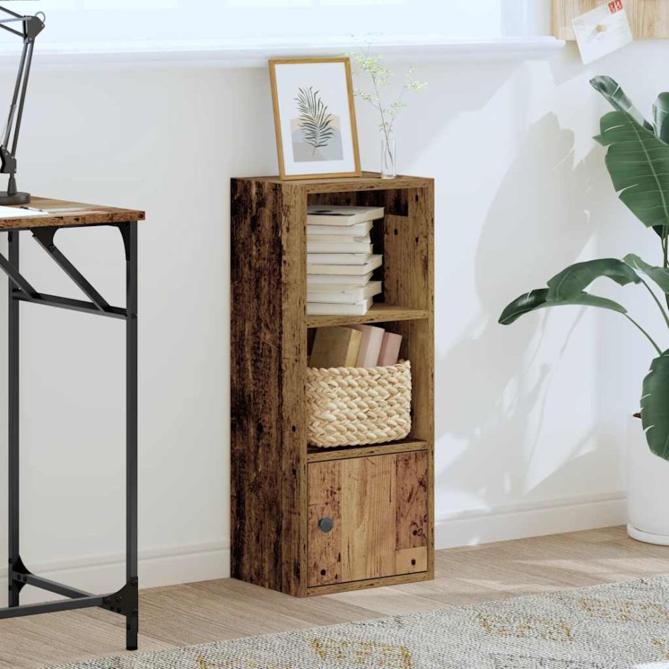 Estantería madera de ingeniería color envejecido 31x24x77