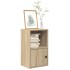Estantería de madera de ingeniería roble sonoma 31x24x52
