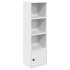 Estantería de madera de ingeniería blanca 31x24x102