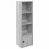 Estantería madera de ingeniería gris sonoma 31x24x102