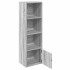 Estantería madera de ingeniería gris sonoma 31x24x102