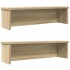 Estantes de cocina apilables 2 uds roble sonoma 50x15x16