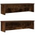 Estantes de cocina apilables 2 uds roble ahumado 60x15x16