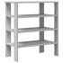 Mueble zapatero madera contrachapada gris sonoma 61x32x70