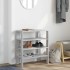 Mueble zapatero madera contrachapada gris sonoma 61x32x70