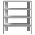 Mueble zapatero madera contrachapada gris sonoma 61x32x70