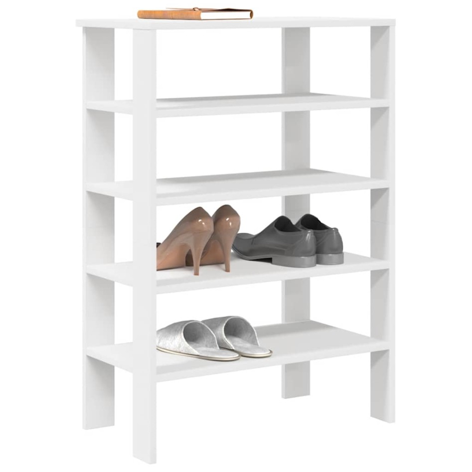 Mueble zapatero madera contrachapada blanco 61x32x87,5