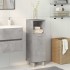 Armario de baño madera contrachapada gris 30x30x95