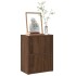 Estantería de madera de ingeniería marrón roble 40x24x52
