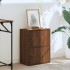 Estantería de madera de ingeniería marrón roble 40x24x52