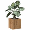 Jardinera de madera contrachapada roble artesanal 40x40x40 cm