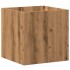Jardinera de madera contrachapada roble artesanal 40x40x40
