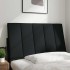 Cabecero de cama acolchado tela negro 90
